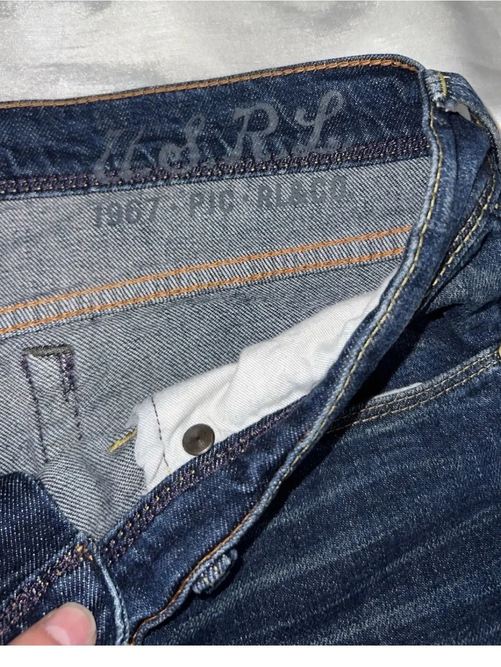 Vintage Polo Ralph Lauren women  Jeans with American Flag Patch